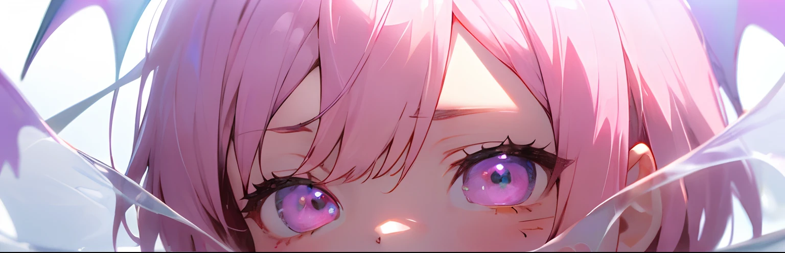 (((masutepiece))), ((((Best Quality)))), (((Ultra-detailed))), (CG Illustration), ((Extremely delicate and beautiful)),(Cute and delicate face),top-quality、masutepiece、winning artwork、PastelColors、Halloween、The best light source、ultra-detailliert、Super beautiful、Chibi、Cute pumpkin lantern、trick or treat、Hidden heart-shaped balloon、The background is an abandoned castle、fullmoon、Bat on the full moon、Is the feast a rabbit、Gradient Rainbow Transparent Hair、kawaii、Clarify the person、The face is super fine、eyes are large、Glow of the pupil of the eye、Thickening the contours of a person、Configure for screen size、