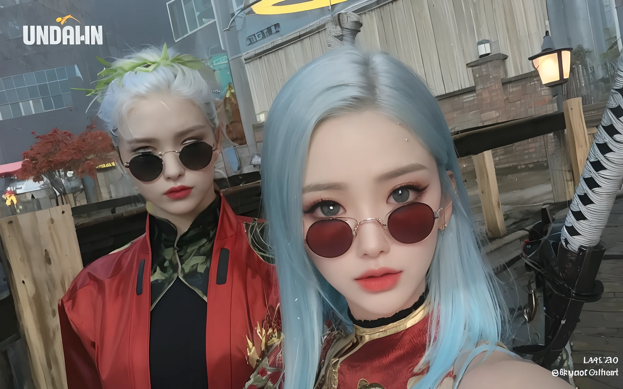 ((Best Quality, 8K, Masterpiece: 1.3)), Sharp: 1.2, Perfect Body Beauty: 1.4, Slim Abs: 1.2, ((Layered Hairstyle, Big Breasts: 1.2)), (Wet White Button Long Shirt: 1.1), (Rain, Street: 1.2), Wet: 1.5, Highly detailed face and skin texture, detailed eyes, double eyelids, side face looking at the camera