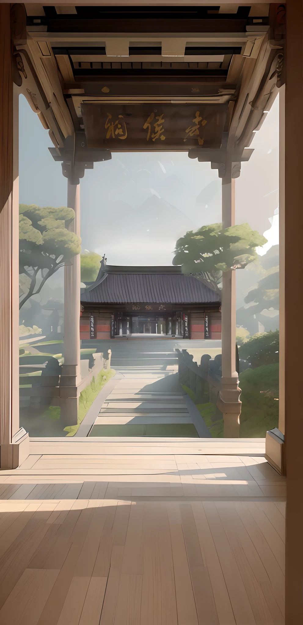 Outdoor wooden floors,gazebo
