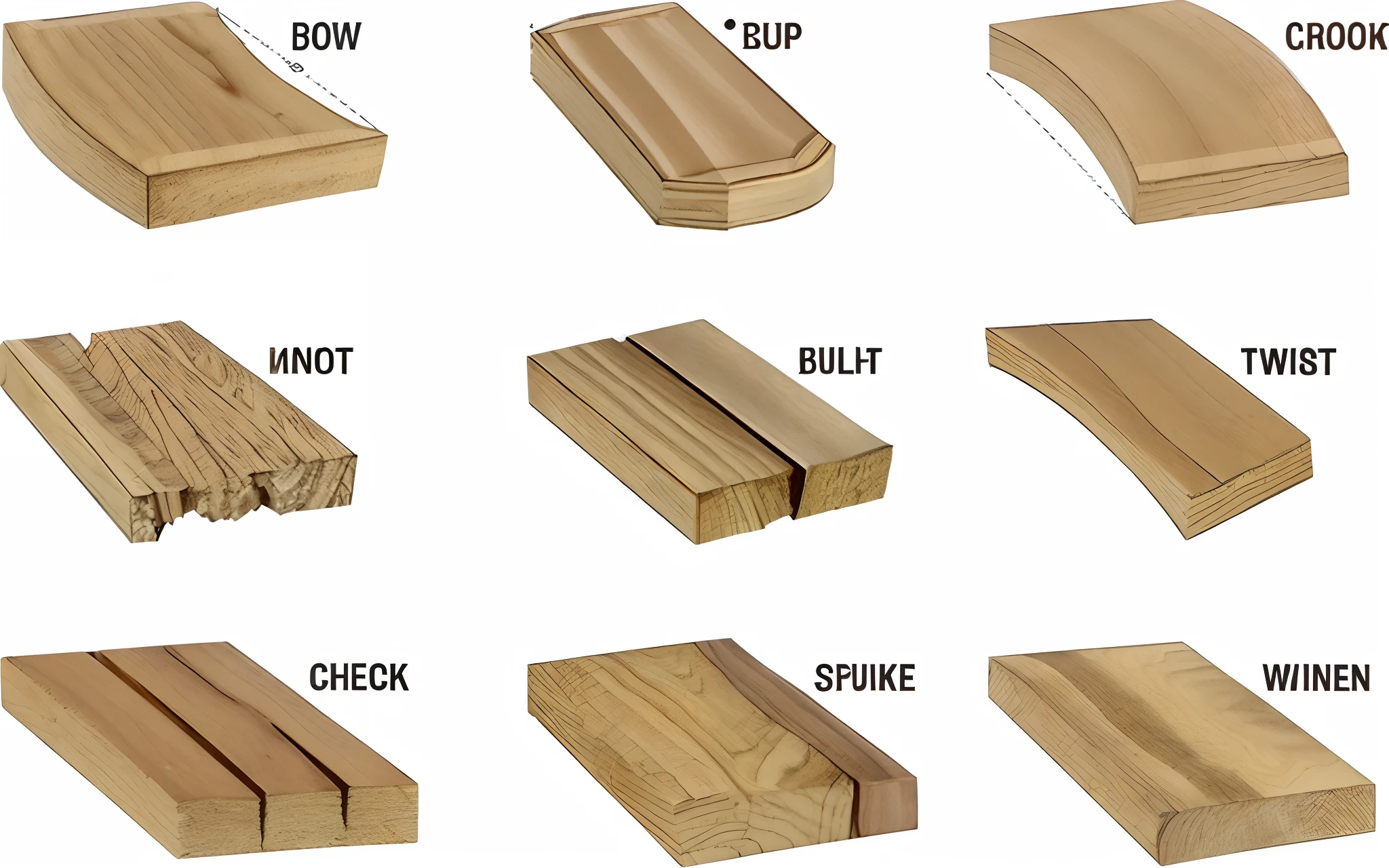 a close up of a diagram of different types of wood, wood materials, cuts, mostly wood, varying thickness, chiseled features, straight edges, with detailed wood, subtle wear - and - tear, made of wood!!!!!, very accurate and detailed, wood art, cut, various refining techniques, wood, highly detailed panel cuts, engraving, pinned joints