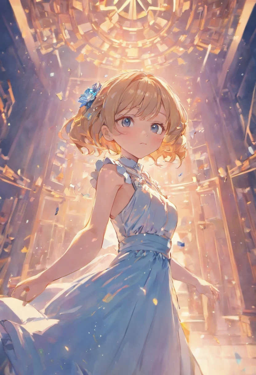 masterpiece, best quality, illustration, sax blue, platinum earrings, platinum necklace, white dress, 1girl, cute, (dynamic lighting:1.2), cinematic lighting, delicate facial features, detailed eyes, sharp pupils, realistic pupils, depth of field, bokeh, sharp focus, (hyper-detailed, bloom, glow:1.4), many small gems