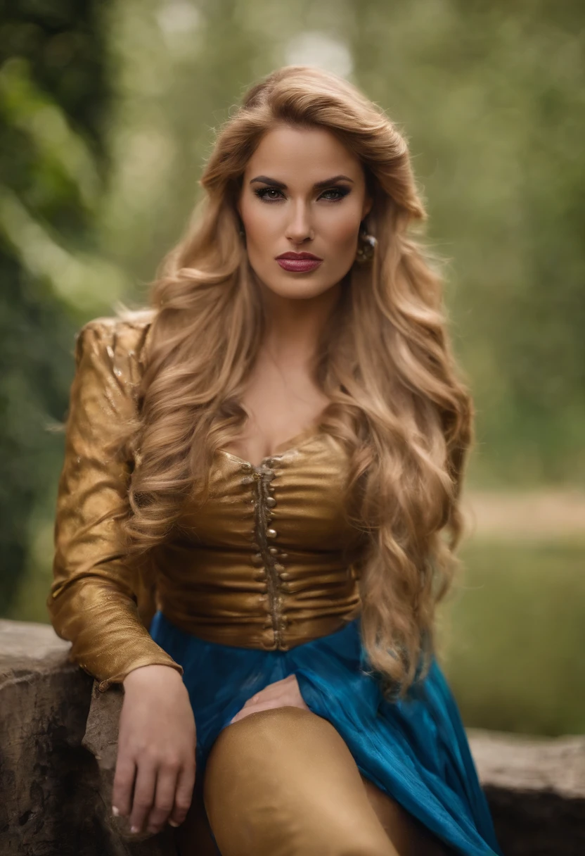 criar a personagem She-ra de Princes of Power, Characters from an 80s comic book series, criado por J. Michael Straczynski e Larry DiTillio, fotorrealista, com detalhes ricos, Ambiente, 32 mil
