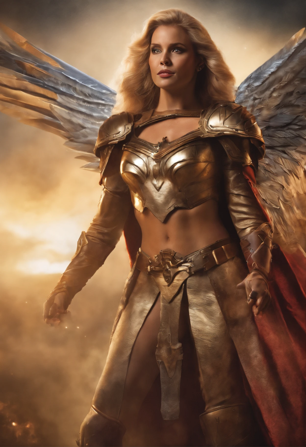 criar a personagem She-ra de Princes of Power, Characters from an 80s comic book series, criado por J. Michael Straczynski e Larry DiTillio, fotorrealista, com detalhes ricos, Ambiente, 32 mil