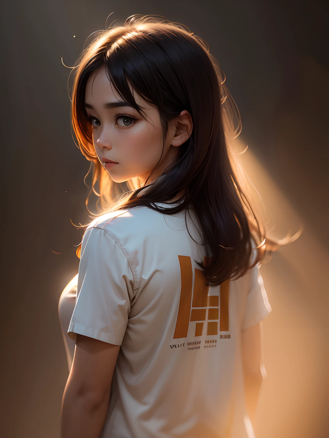 Only back ground change back ground sunlight shining real face and pint shirt sut