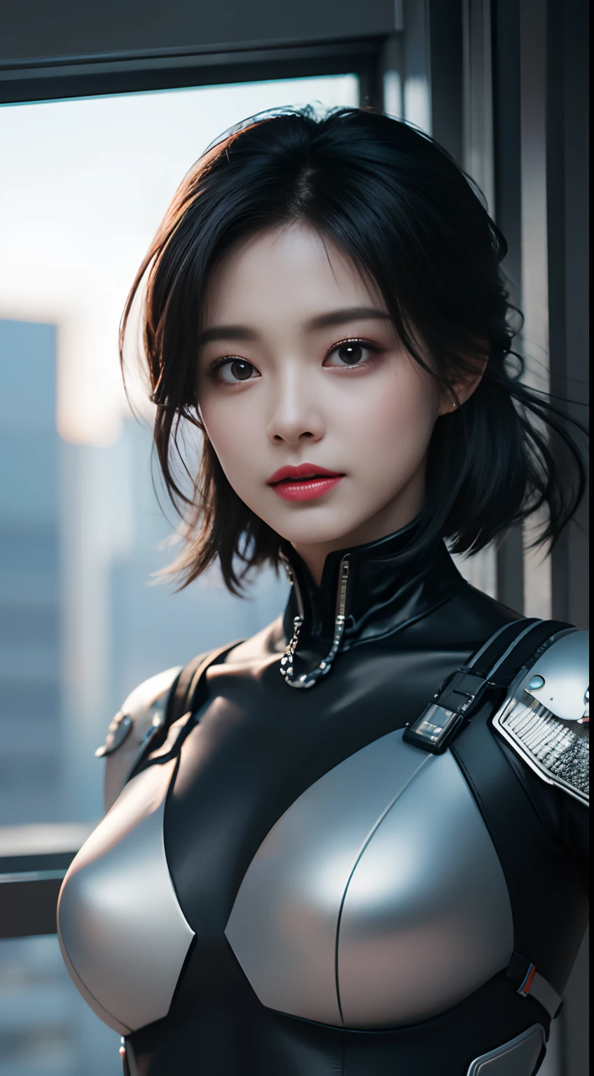 ((Best quality)), (Masterpiece)), (Details:1.4), Beautiful cyberpunk woman image,hdr,HighDynamicRange),Ray tracing,NVIDIA RTX,Super resolution,Unreal 5,Subsurface scattering,PBR Texture,Post-processing,Anisotropic filtering,Depth of field,Maximum clarity and sharpness,Many-Layer Textures, Albedo and specular maps, Surface coloring, Accurate simulation of light-material interactions, Perfect proportions, Octane rendering, Two-tone lighting, Wide aperture, Low ISO, White balance, Rule of thirds, 8K raw data, Otherworldly