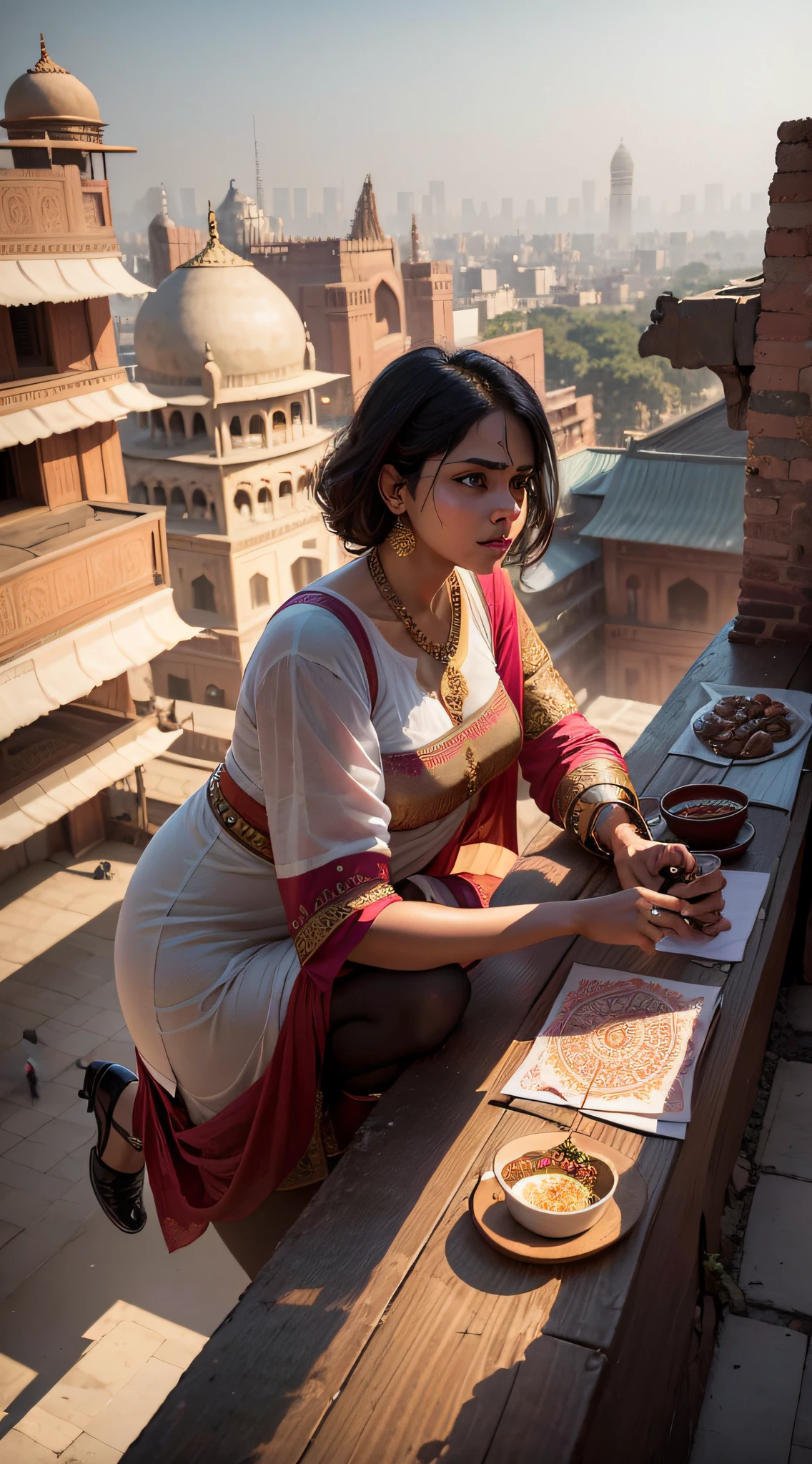 The city of Delhi, a melting pot of cultures and traditions, where the old and new coexist in perfect harmony, creating a visual feast for the senses.