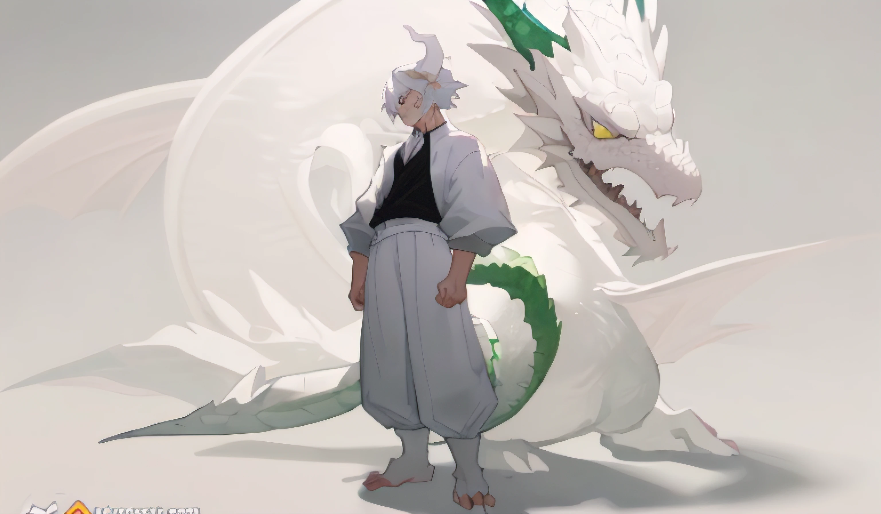 Dragon、company、Barely able、male、Backwards、Two people