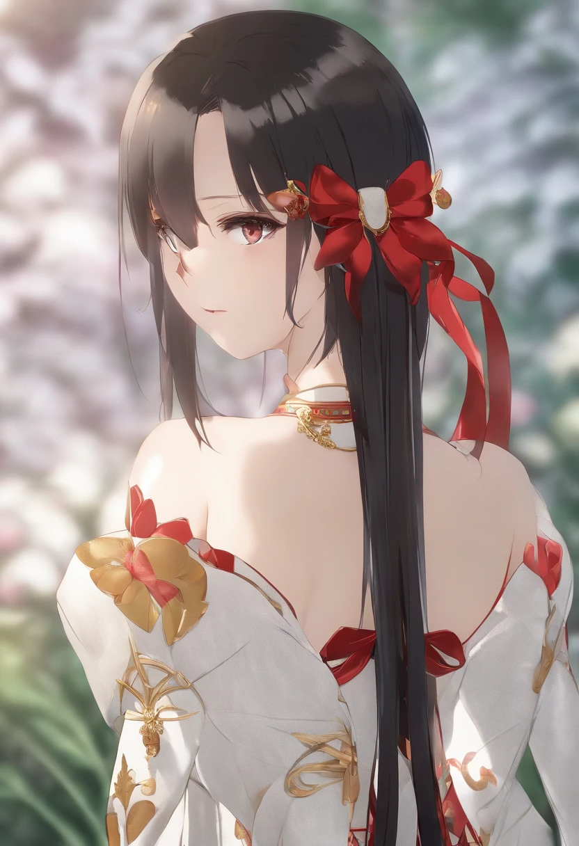 Kaguya Shinomiya, rabo de cavalo dobrado, testa, fita de cabelo, (olhos vermelhos:1.5), Red ribbon, fita, short hair, Fechaduras laterais,
Lengerie, back view, ultrasharp , 8K resolution, alta resolução! Alta prioridade, master part, Kaguya Shinomiya de Kaguya Sama, dobrando a bunda para o espectador, corpo lindamente moldado, bunda bonita , cara bonita , deitou-se de costas para o espectador