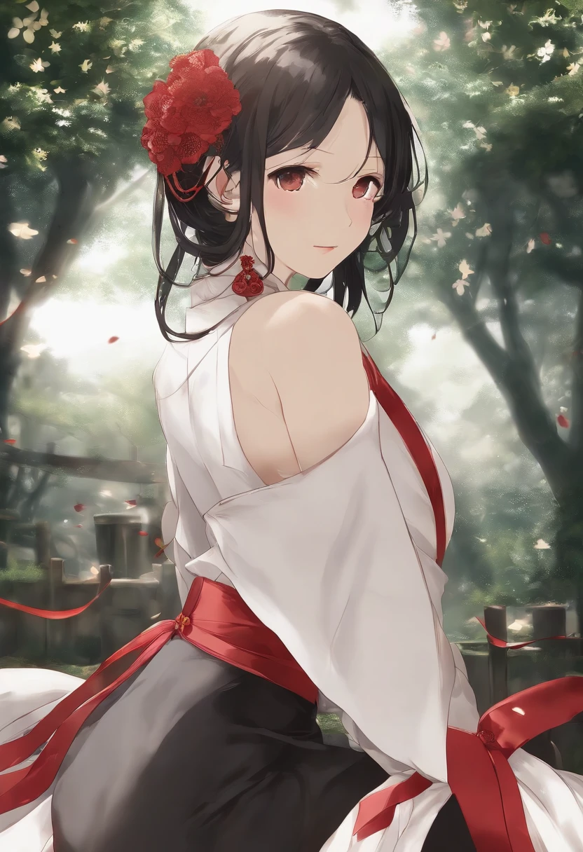 Kaguya Shinomiya, rabo de cavalo dobrado, testa, fita de cabelo, (olhos vermelhos:1.5), Red ribbon, fita, short hair, Fechaduras laterais,
Lengerie, back view, ultrasharp , 8K resolution, alta resolução! Alta prioridade, master part, Kaguya Shinomiya de Kaguya Sama, dobrando a bunda para o espectador, corpo lindamente moldado, bunda bonita , cara bonita , deitou-se de costas para o espectador