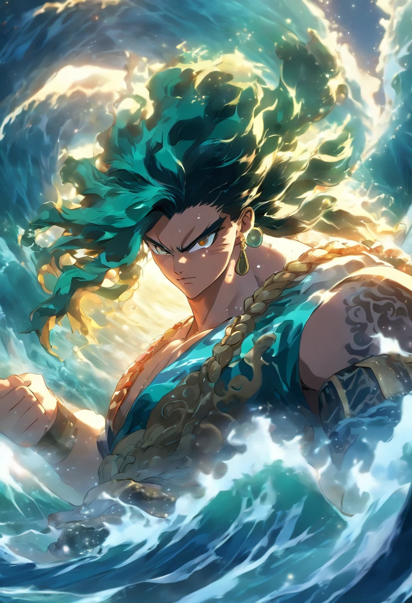 (((Nammu))) best quality, ultra-high resolution, CG detalhado 4K, piece of master, god Sumerian, water, Sumerian clothing, Sumerian mythology, ((deusa do oceano)) , Sumerian image, aesthetic, centrado na tela