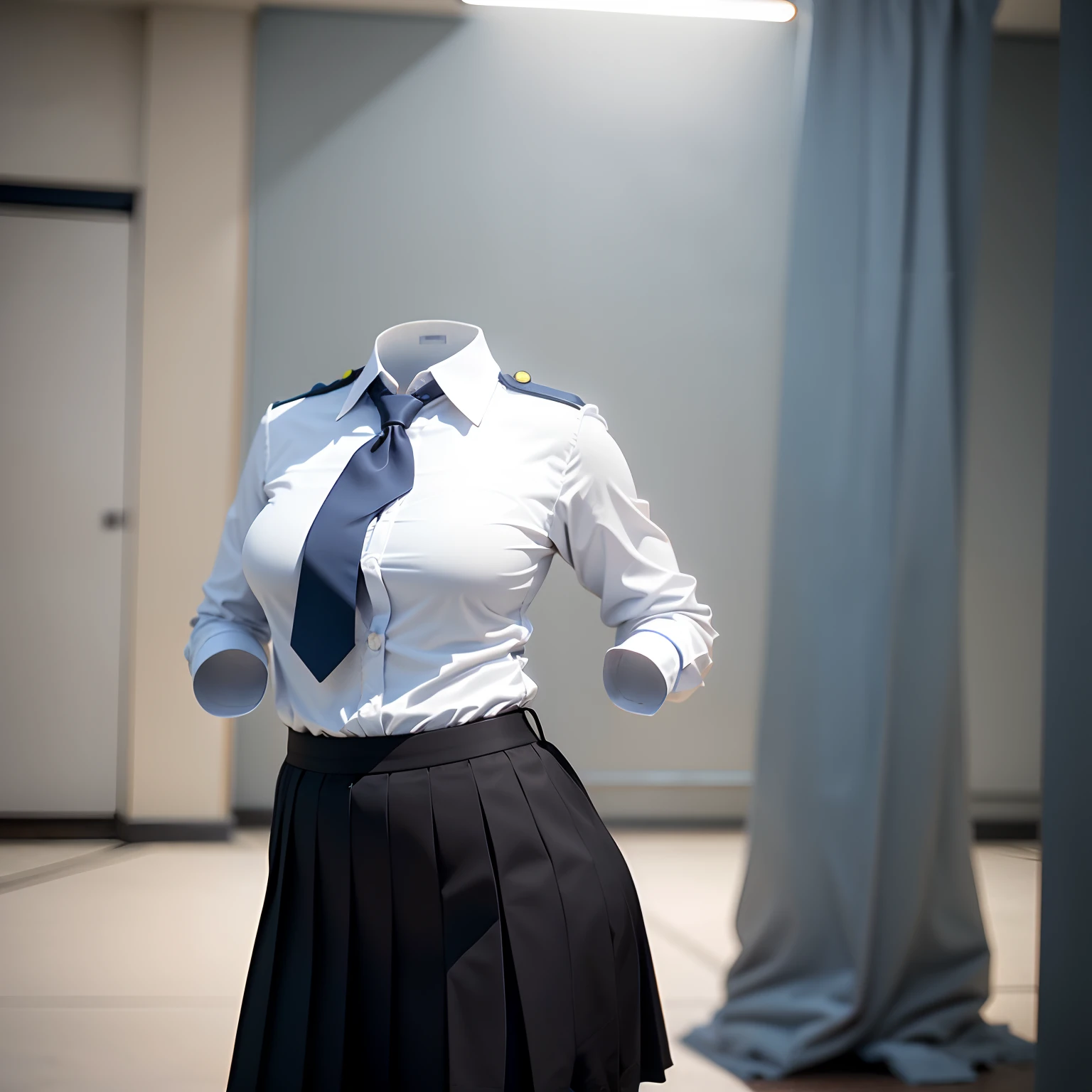 (school uniform),((invisible, no humans:1.5, headless:1.5, handless, legless)), big breast, from behind,
(8k, RAW photo, best quality, masterpiece:1.2), (realistic, photo-realistic:1.37),photon mapping, radiosity, ((Hasselblad photography)),physically-based rendering,