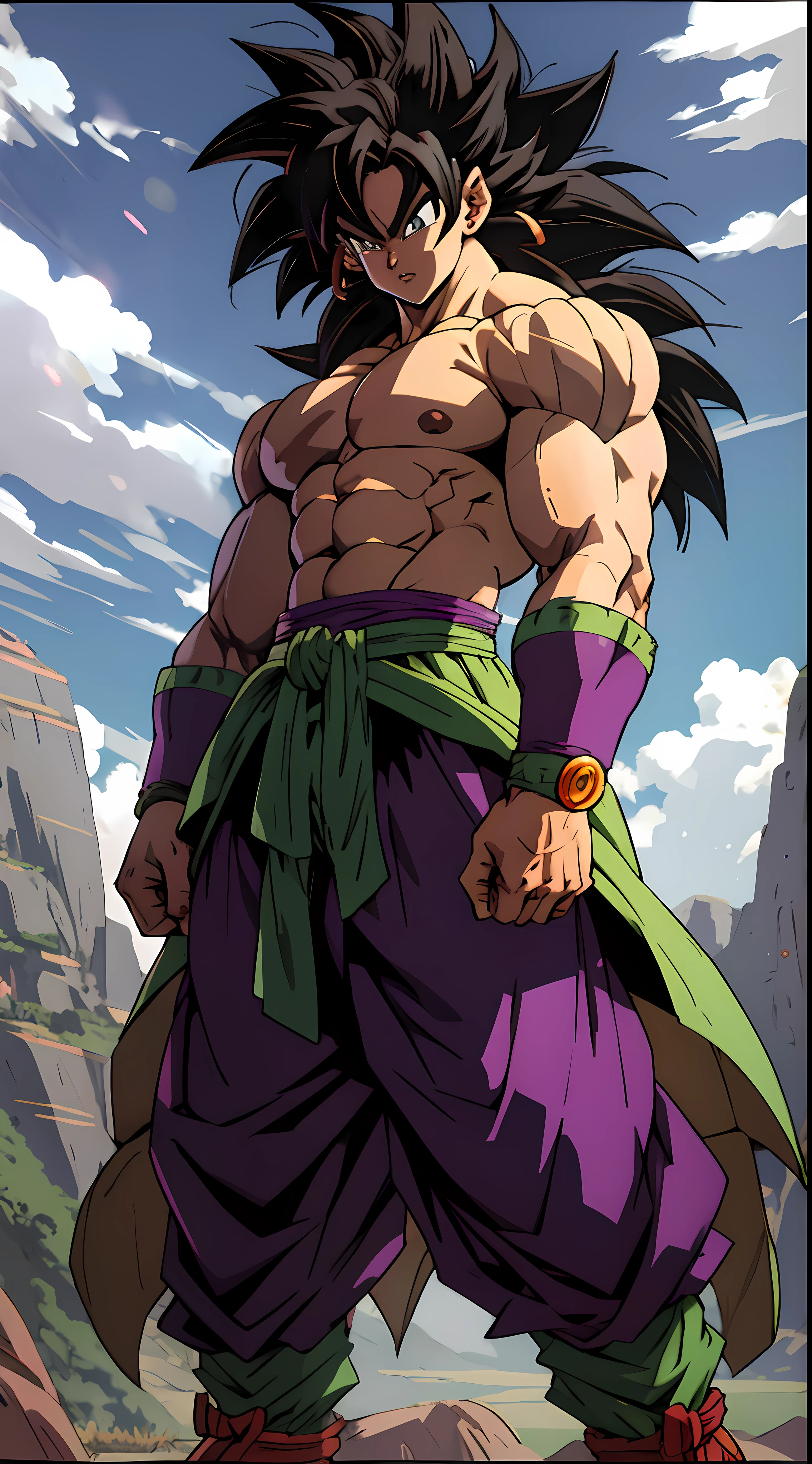 a close up of a person with a very large body, broly, powerful stance, dragon ball concept art, character dragonball, dragon ball art style, dragon ball z style, 8k manga wallpaper, anime wallpaper, dragon ball style, most strongest pose, hd anime wallpaper, anime masterpiece, face details, highly detailed face, eye details, detailed indepth shadows, detailed vains