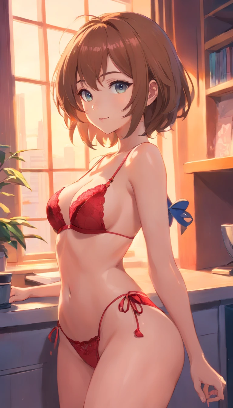 Mulher loira de lingerie, pose sexy, Modelo IG | Artgerm, anime vibes, olhar sexy, roupa sexy, roupa muito sexy, 8k)), loira, barbie doll in panties and bra, cosplay glamouroso, gatinha jovem bonita, Inspirado em anime