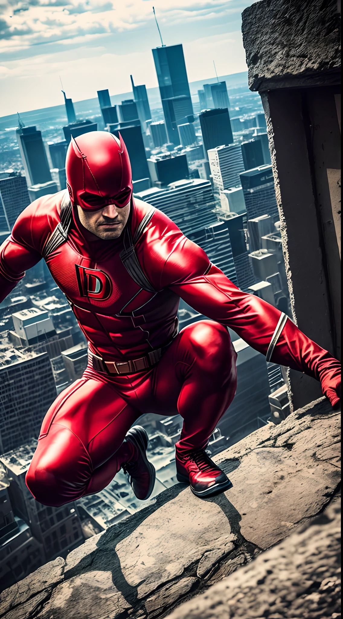 Daredevil , 35mm lens, photography, ultra details, HDR, UHD, 8K --auto