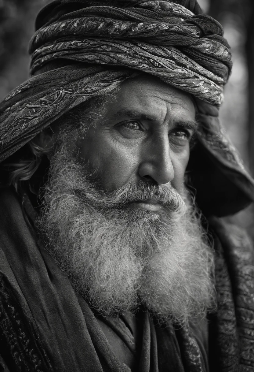 stoic man black and white