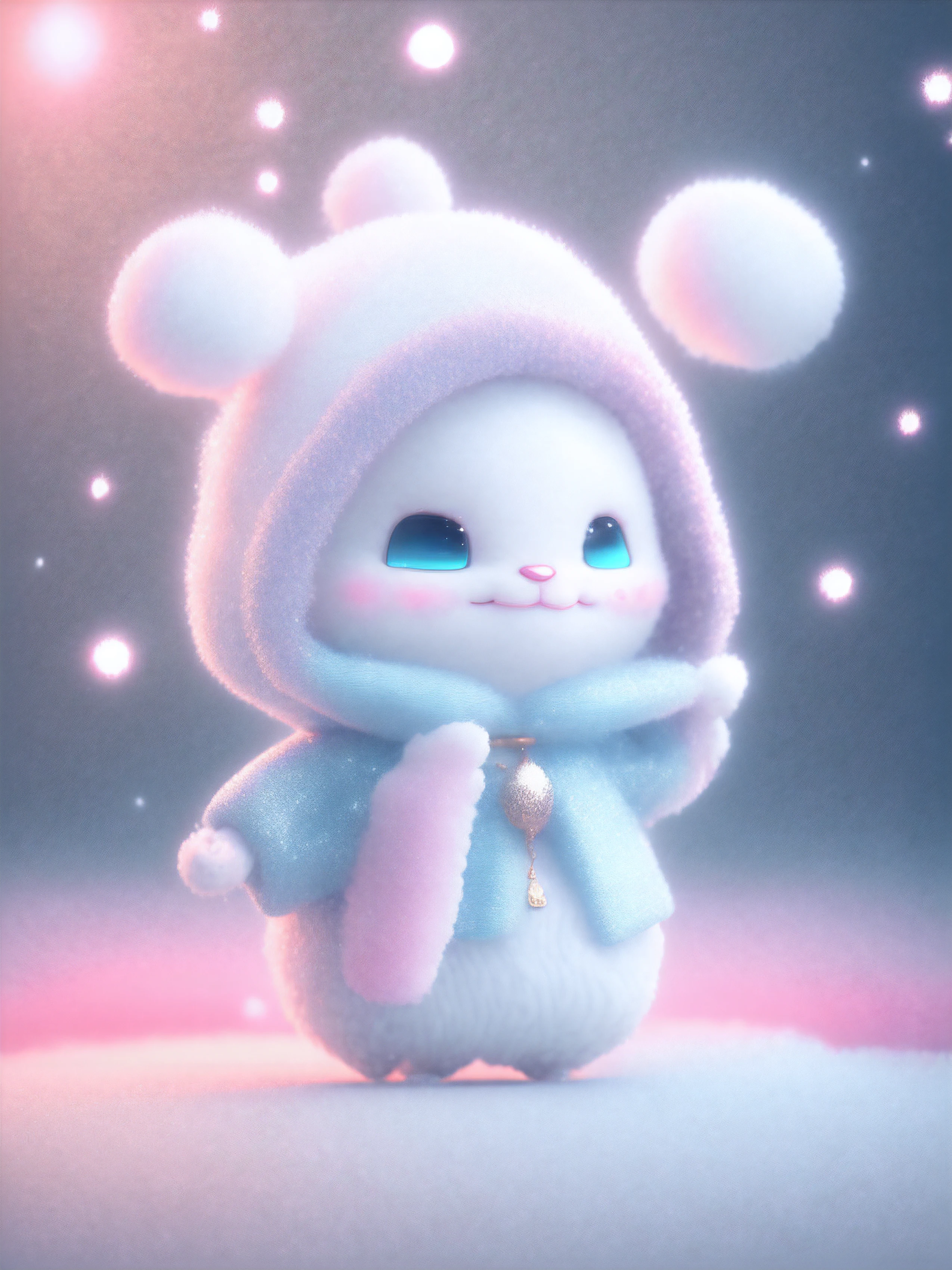 drifting snowplum blossom falls, a super cute baby pixar style white fairy chinese dragon standing beside a white flowing gauze curtain, shiny snowwhite fluffy, big bright eyes, fluffy tail, wearing a blue sweater, wearing a white hat, smile,positive,delicate and fine, fairy tales, incredibly high detailed, pixar style, bright color , natural light, simple background with pure color,5 and octane render, trending on artstation, gorgeous,ultra wide angle, 8k,hd realistic v 4 v 3 q 05 1