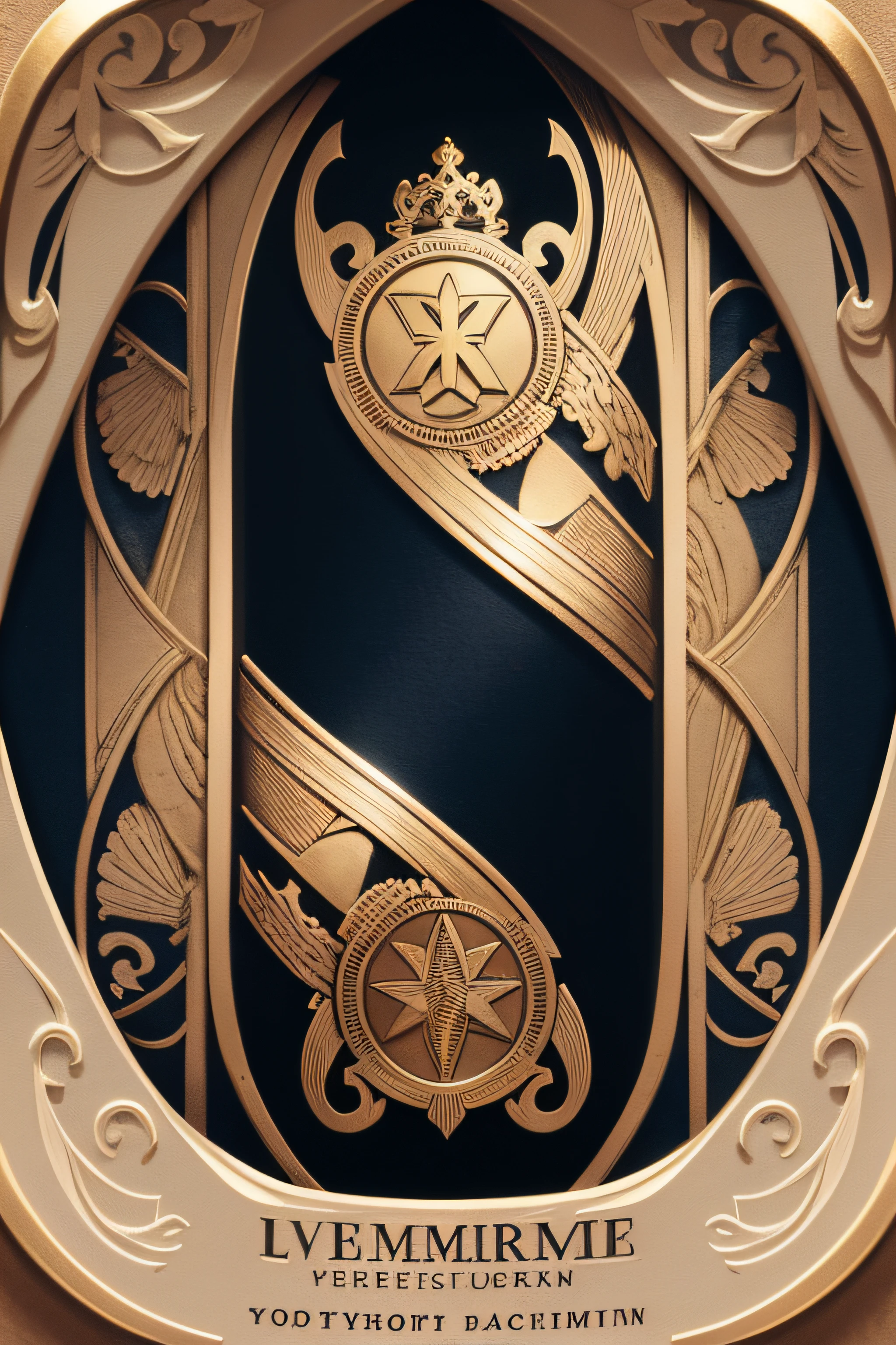 A card with the symbol of the administration
