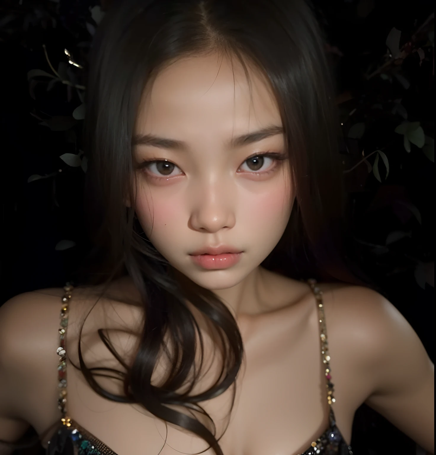 um close up de uma mulher com um vestido preto posando para uma foto, jennie blackpink, gemma chen, young cute wan asian face, Marinheiro Kitagawa, Xintong Chen, Wenfei Ye, jossi do blackpink, Lulu Chen, Shiori Teshirogi, aoi ogata |, she's facing the camera, Kiyoko Suzuki, Yanjun Chengt