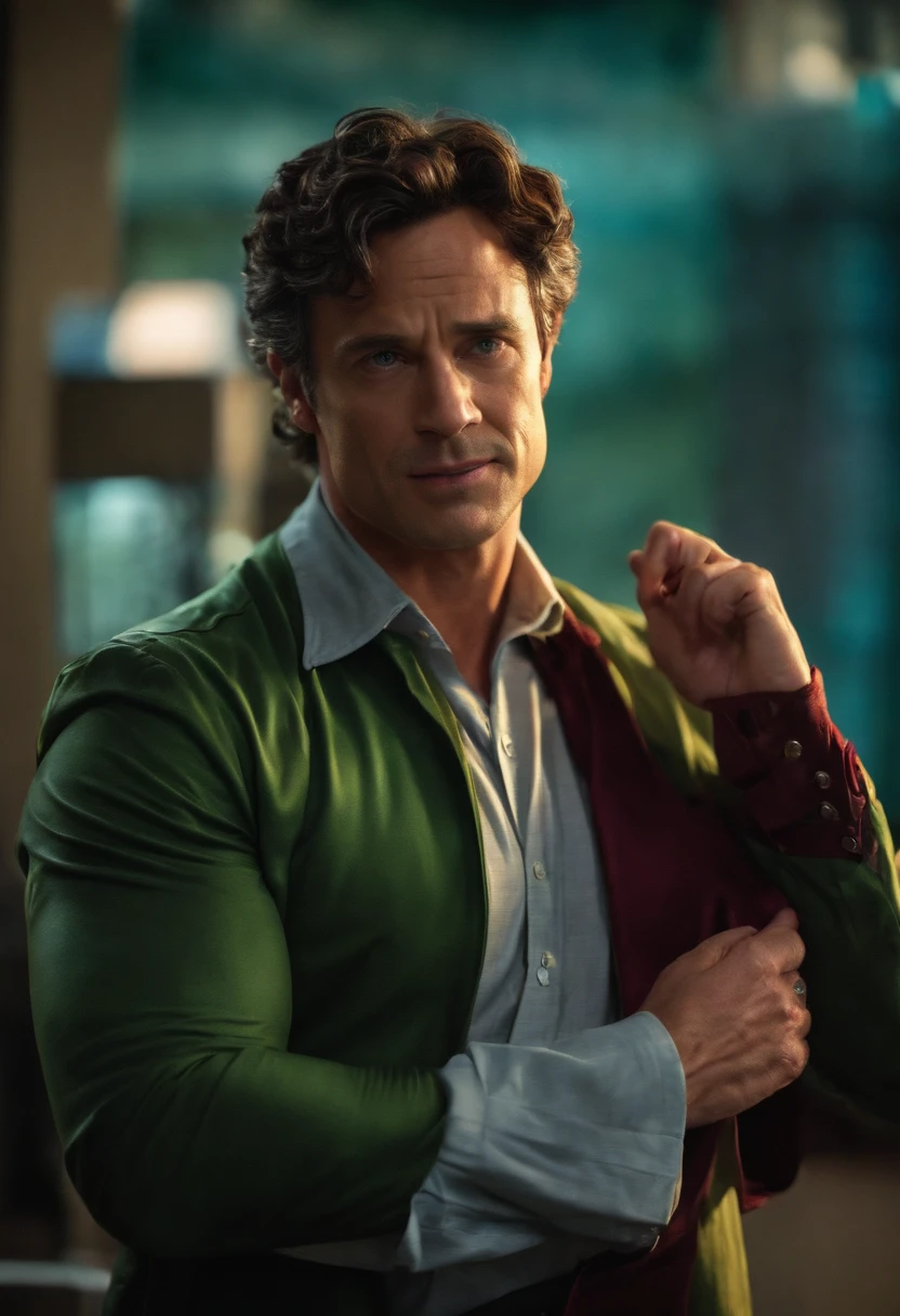 bruce banner disfrazado de flash