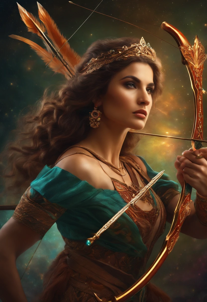 Sagittarius with bow and arrow