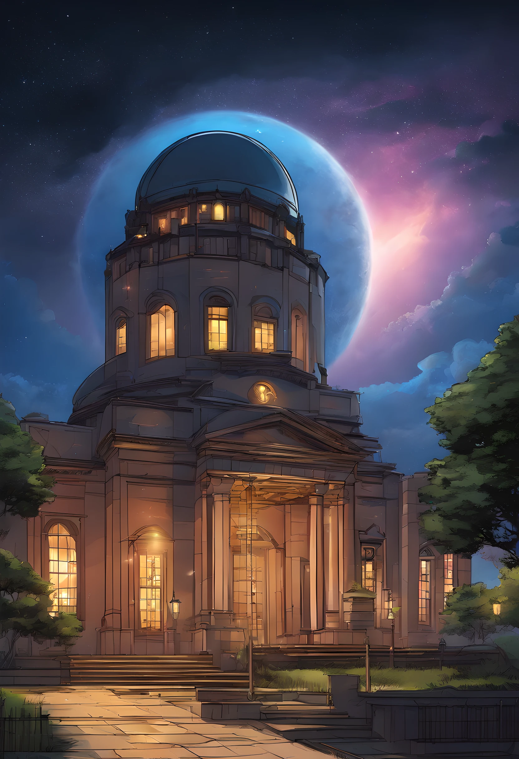 an award winning picture, RAW, Photograph magazine quality, photorealism, picture of a planetarium at night, you see the (planetarium: 1.5) and the epic sized (telescope: 1.3), many windows, some windows, are lit, the building stands on a grassy hill, the Planetarium is built in a Goth castle, the telescope comes out of one of the towers, its night time and its stormy, there is lightning in the sky, no moon, but many stars in the sky, dynamic background 16K, RAW, ultra wide shot, photorealism, depth of field, hyper realistic,
Waiting to start