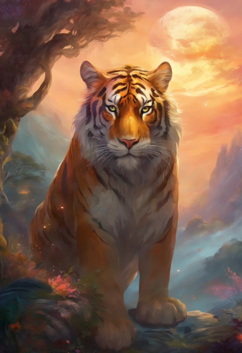 un tigre rugissant
