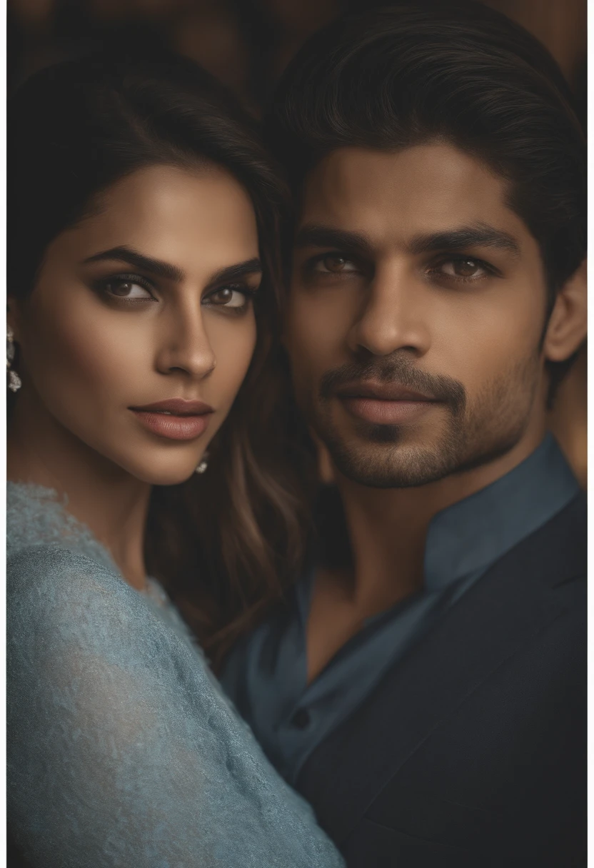 Light blue eyes Deepika Padukone & allu arjun kiss 8k