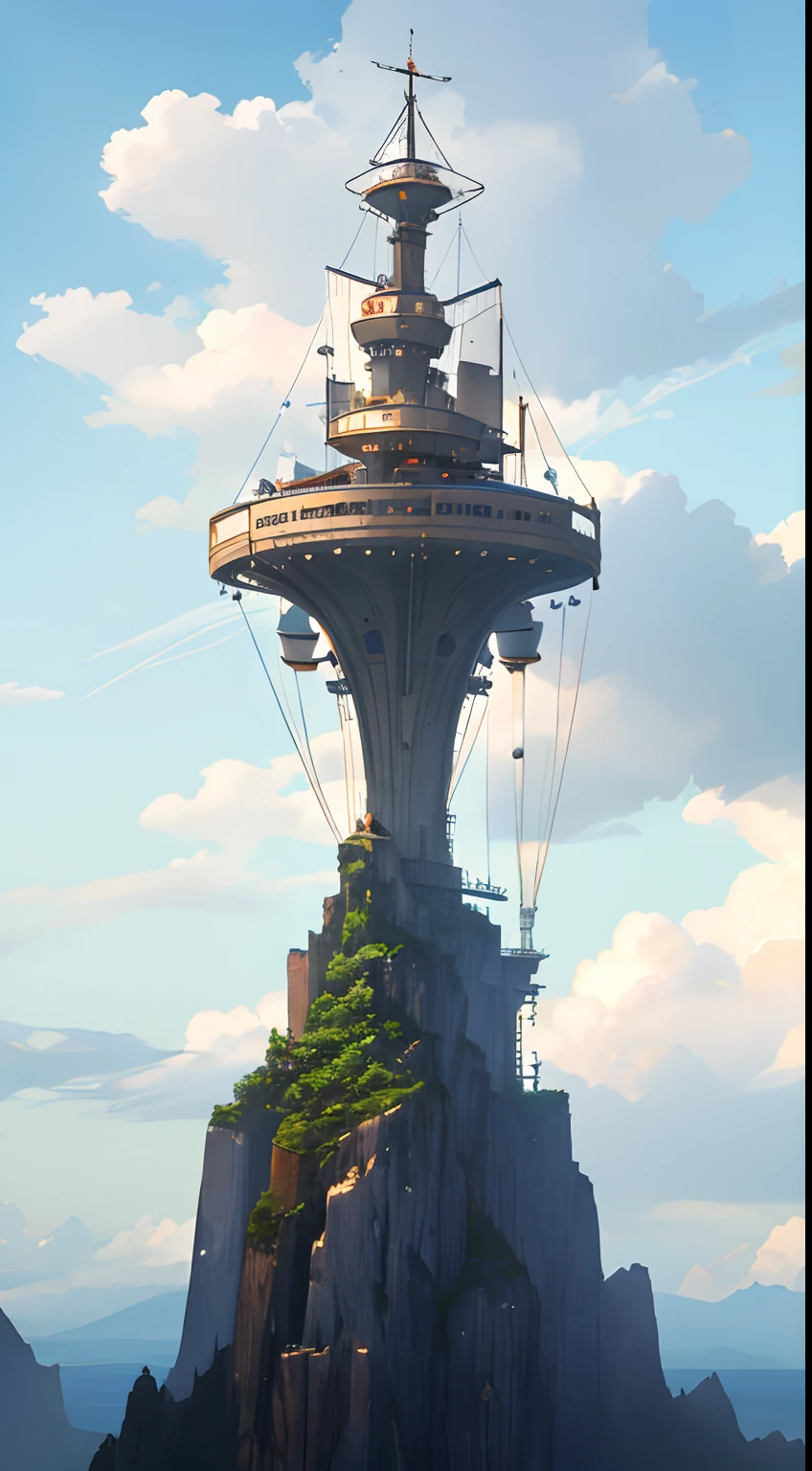 Many islands are suspended in the air with many small airships flying around, cities, fantasy, magical plants growing, extreme details, realistic light, epic composition, (complex details), (complex design, ultra-details :1.2), Art Station, (Masterpiece, Best Quality), Ultra HD, 32k --v 6