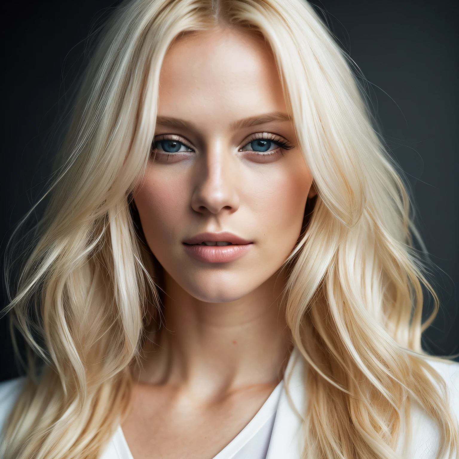 blond woman in a white folder posing for a picture, a portrait by Seb McKinnon, reddit, digital art, blonde goddess, beautiful blonde girl, gorgeous woman, dasha taran, beautiful blonde woman, sexy girl, anna nikonova aka newmilky, instagram model, a gorgeous blonde, stunning woman, irina nordsol kuzmina, gorgeous female, sexy look at the camera, dancing in a club,