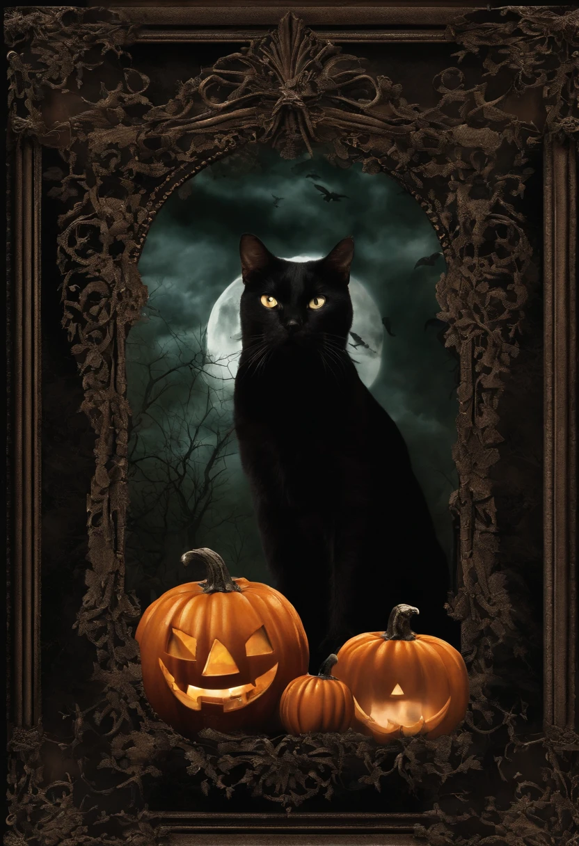 Gothic Halloween Collage Wall Art Style Vintage Dark Academy