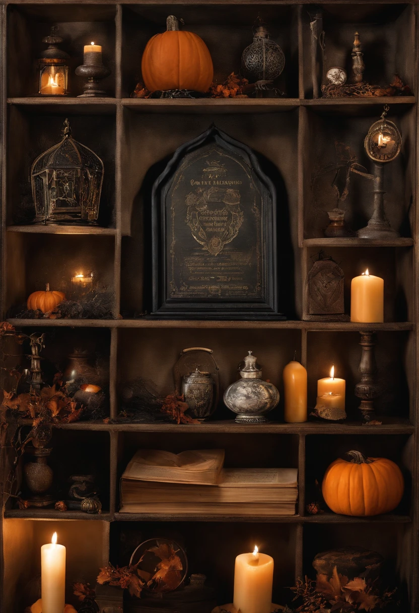 Gothic Halloween Collage Wall Art Style Vintage Dark Academy