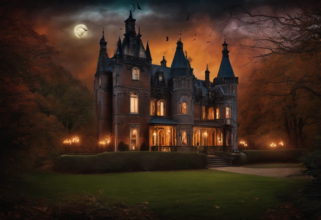 Halloween Dark Academy Vintage Gothic Collage Wall Art Style