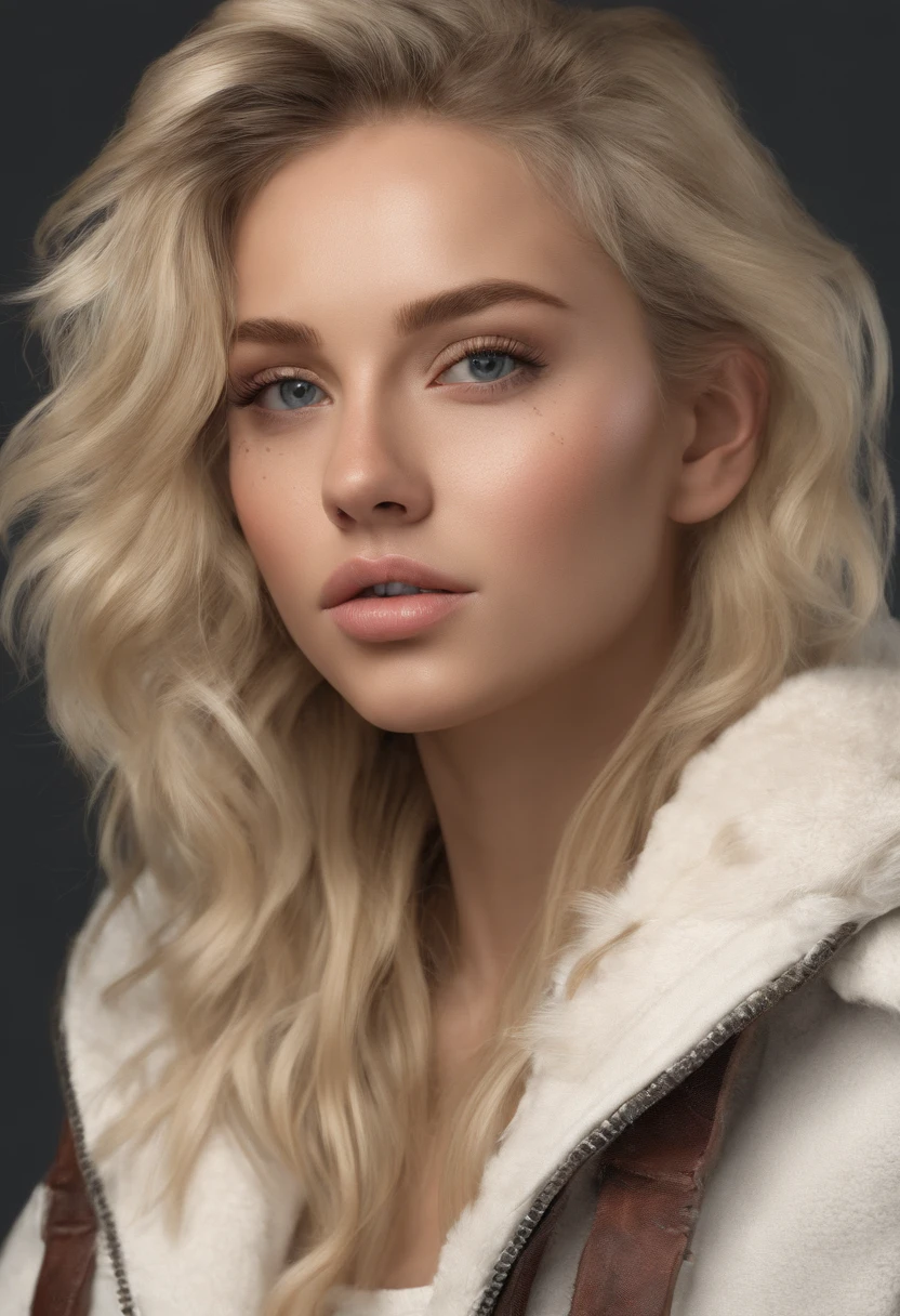 Femme blonde influenceurs tik tok