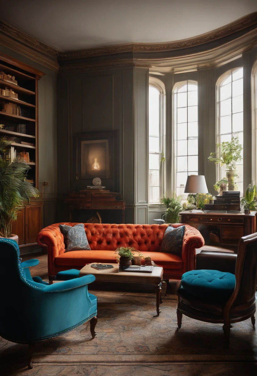 Office with a sofa an armchair Psychology office