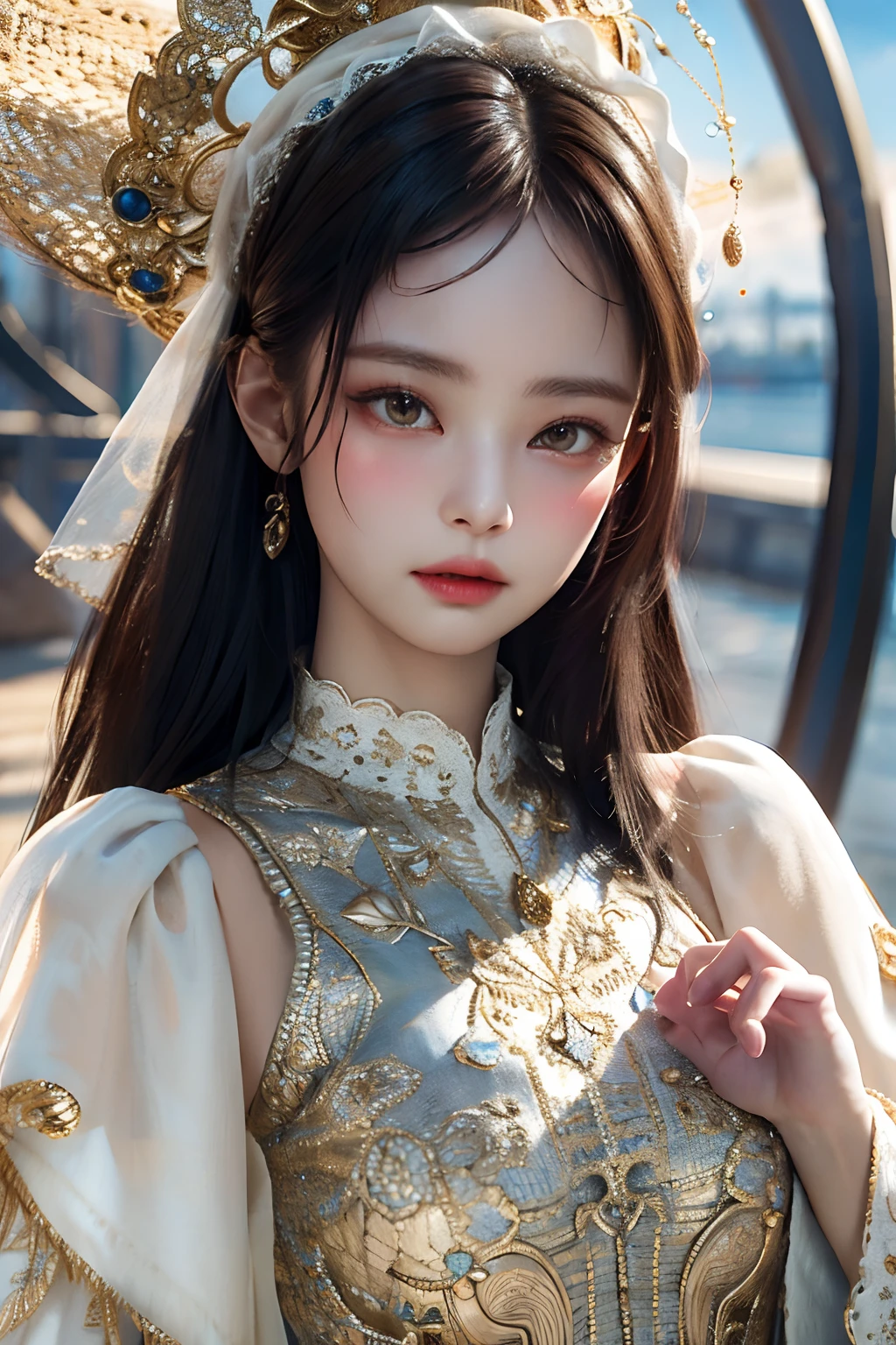masterpiece, best quality, 8k, detailed skin texture, detailed cloth texture, beautiful detailed face, intricate details, ultra detailed, portrait of a russian girl
