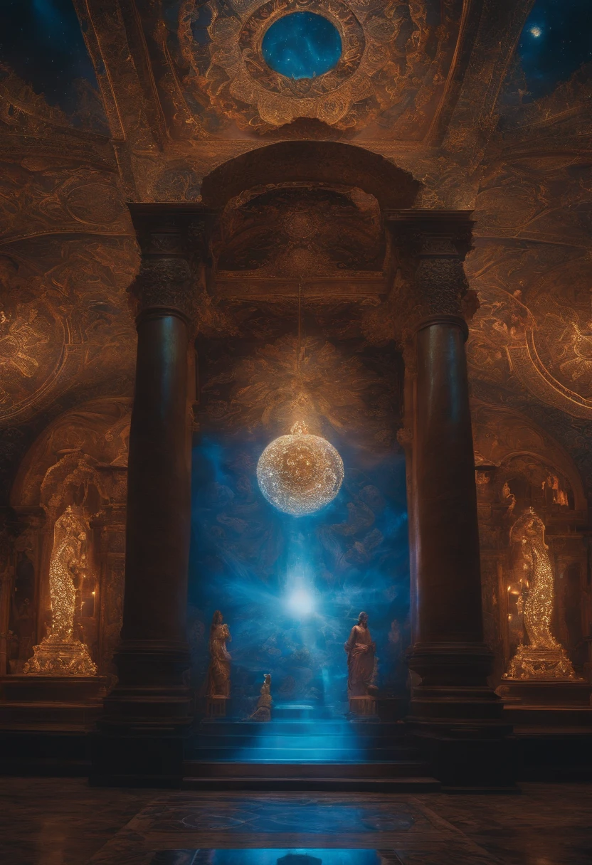 God made of eternity, color graded, color corrected, spiritual, holy, sacred, intricarely detailed, 8K, trippy, maximalist, duality, shades