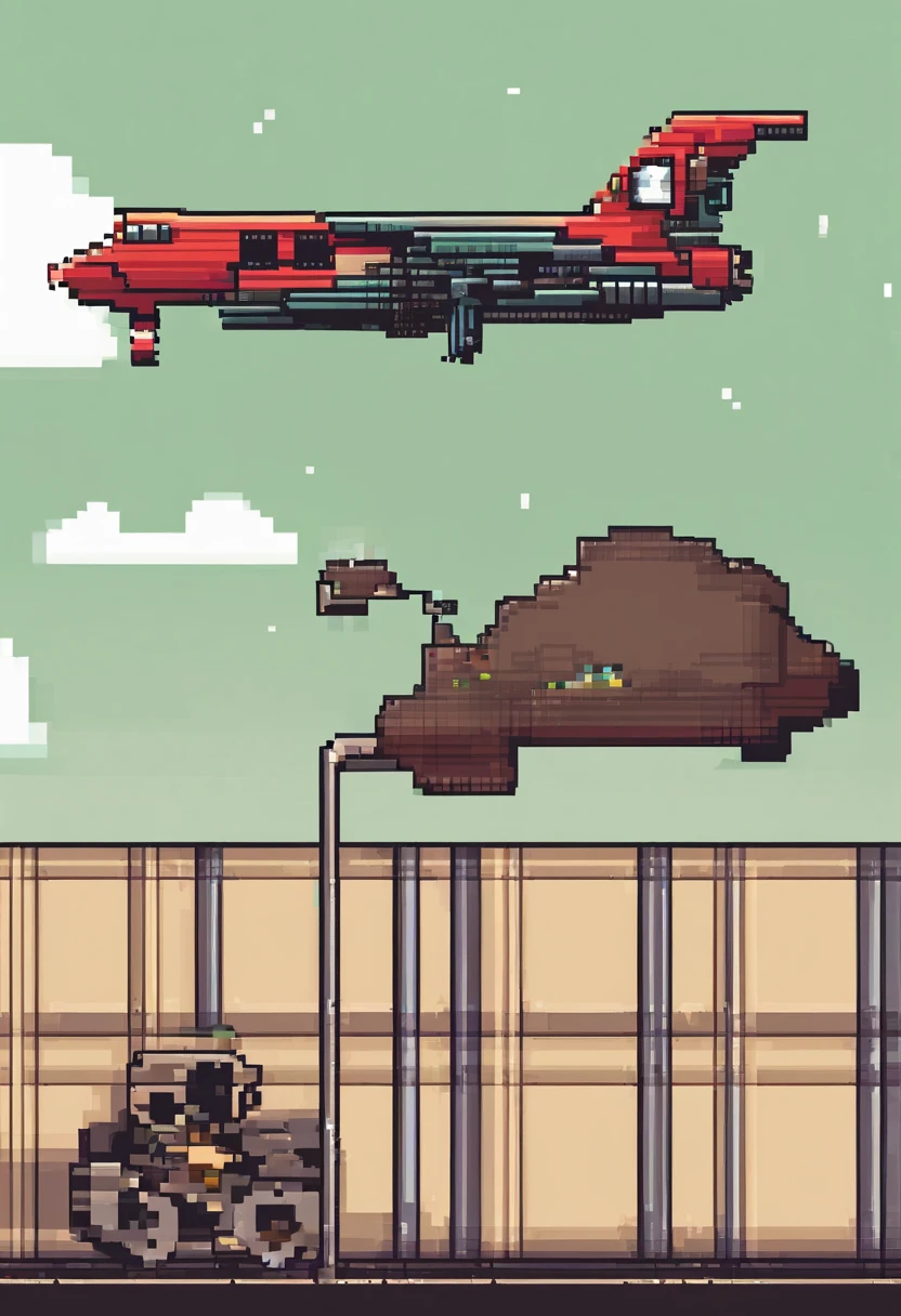nigger man have gun on the plane's wing