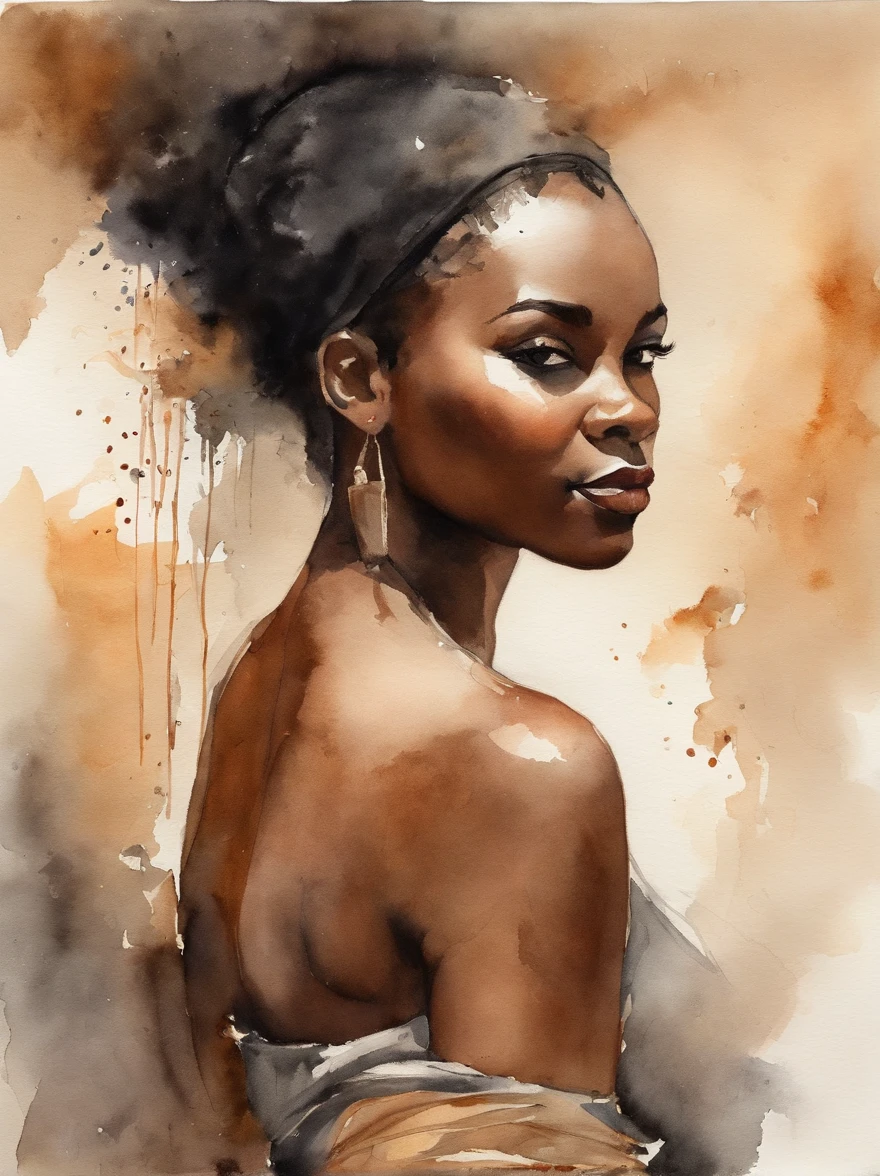 Black beautiful girl, NAKED, perfect body proportions, best quality, masterpiece, ultra high resolution, (photorealistic:1.4), raw photo, shiny skin, BRIGHT BODY, dramatic lighting, full body, big breasts, exposed breasts