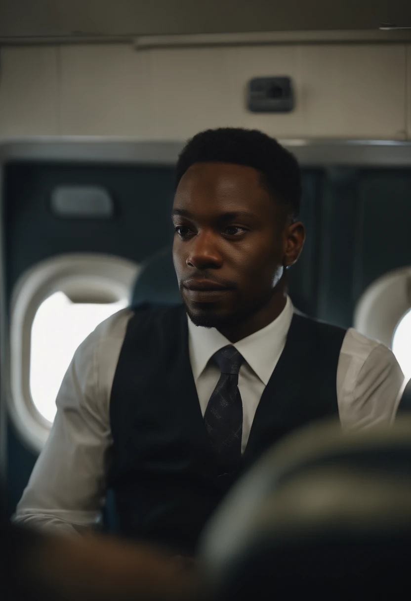 nigger man have gun on the plane's wing