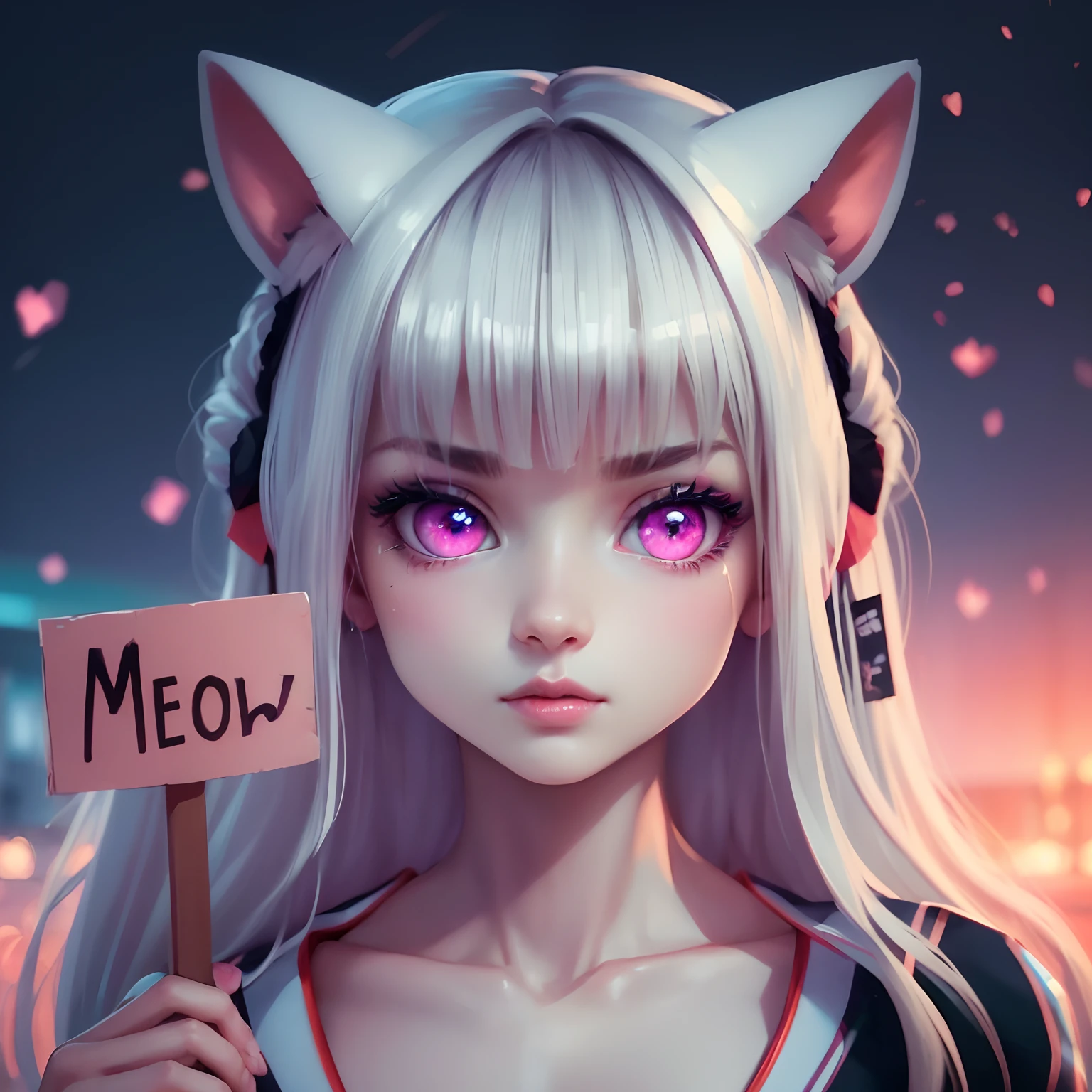 Ultra-detailed pink eyes, beatiful big pink eyes, high-quality pink eyes, 8k, pink colored eyes