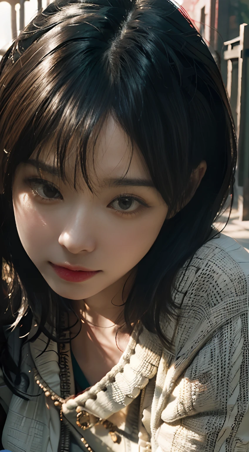 best quality, (Foto RAW: 1.2), (master part: 1.4), (Realistic: 1.4), (high resolution: 1.4), Atriz chinesa Guli Naza, profundidade de campo, detalhes intrincados, 8k, Very detailed, perfect lighting, epic background