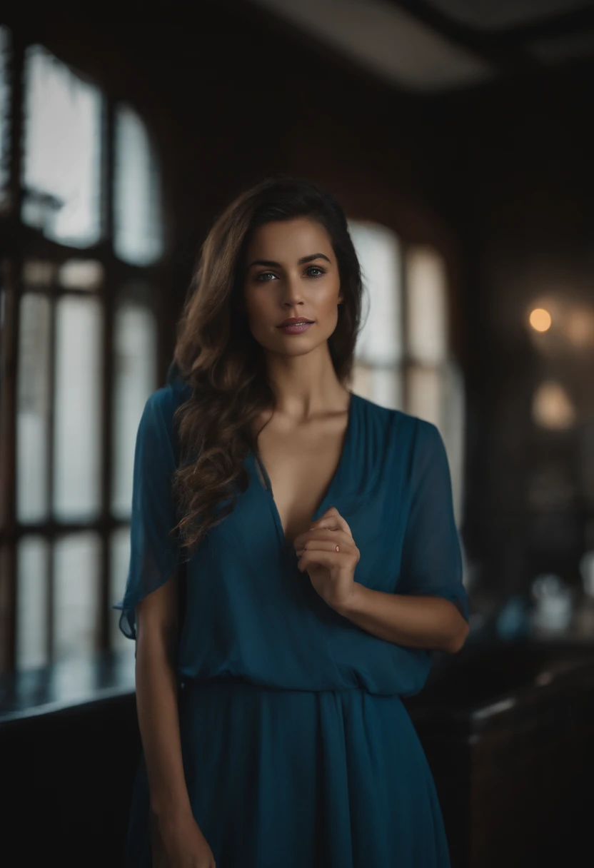 blue cute girl