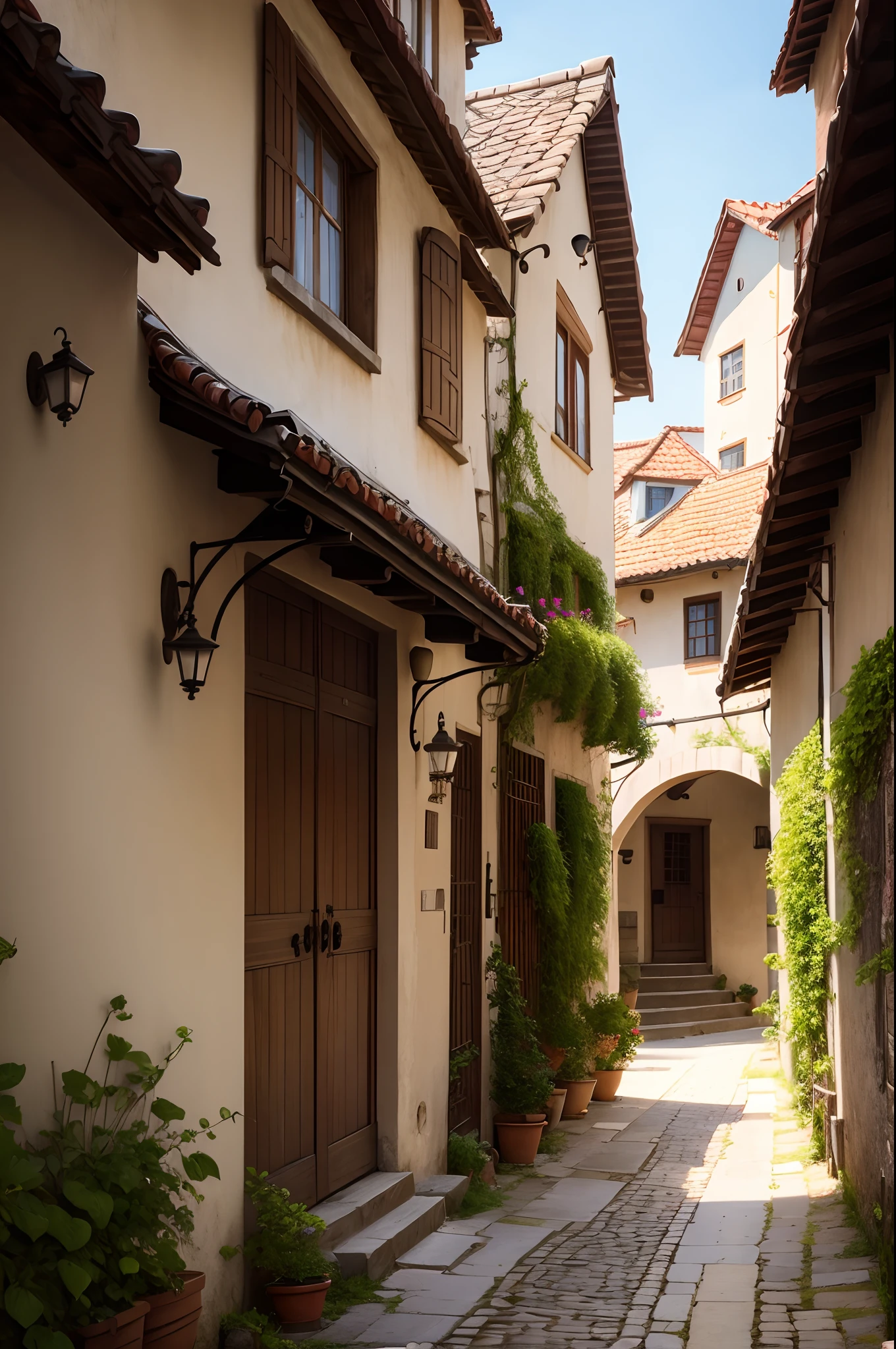 Bucolic Old Town Street