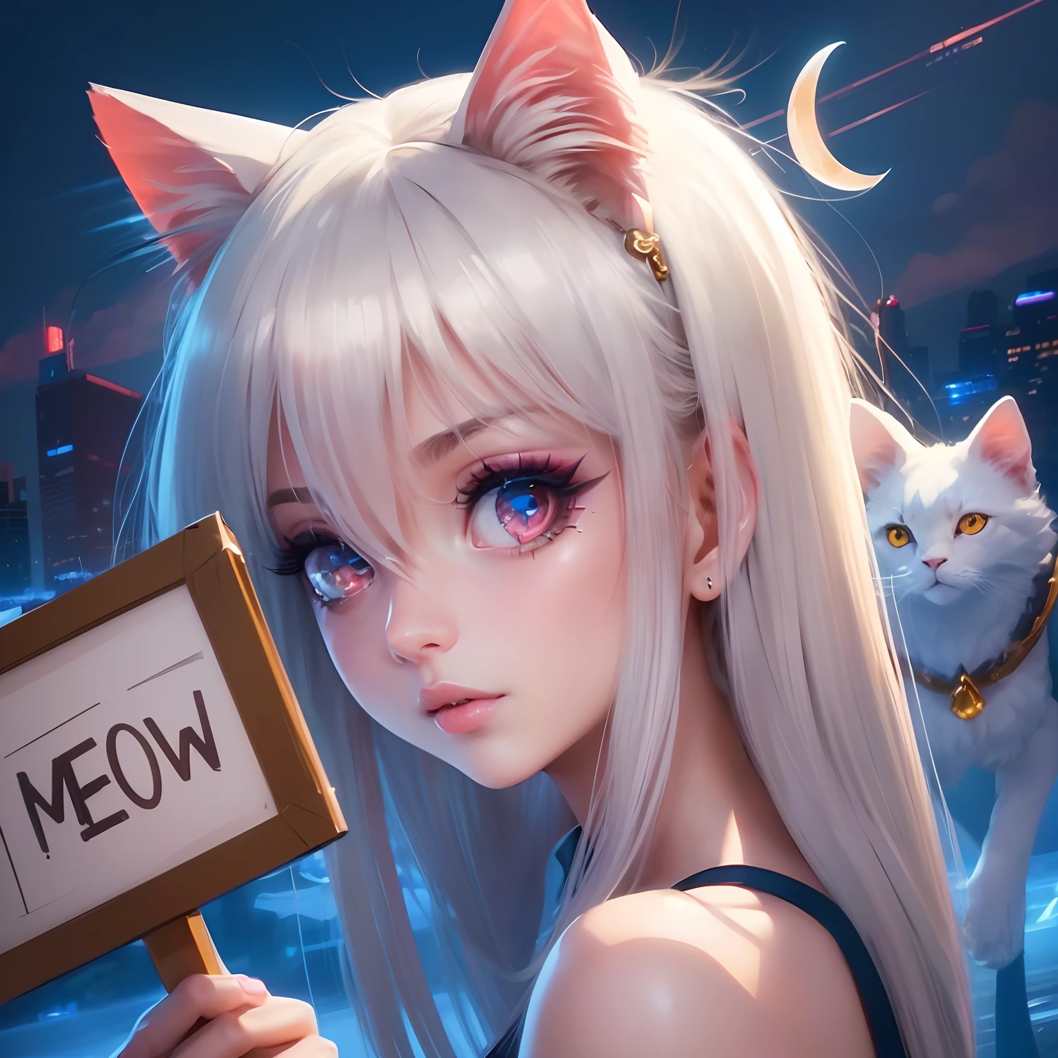 8k, realistic, ultra quality, beatiful girl, Stern anime girl, (Highest Quality, Amazing Details:1.25), cinematic lighting, unique, high-quality, very long hair, hair intakes, makeup, lipstick, eyelashes, ultra detailed eyes, ultra detailed face, ultra detailed lips, ultra detailed lipstick, ultra detailed makeup, 18 years girl, masterpiece, 8k