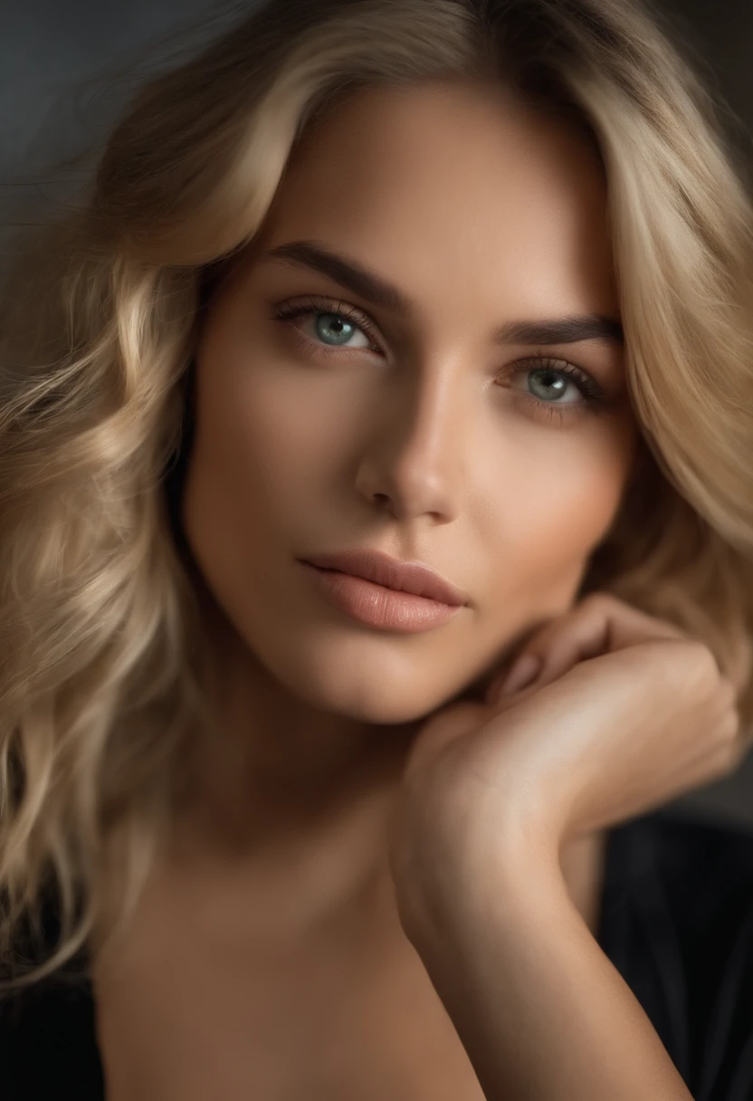 19 ans Jolie femme, seulement, Cheveux longs, seins de taille moyenne, Regarder le spectateur, cheveux blonds, bare shoulders, yeux bruns, Joaillerie, corps entier entier, Collier, Schulterfrei, chandail, minora, Realstic, nez, flirting with camera, bikini, Pores, bien en chair, detailed skin, Pores, Unretuschiert