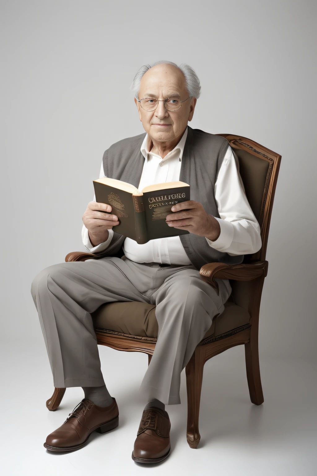 homem arafed sentado em uma cadeira lendo um livro, retrato do livro, he is holding a large book, Ler um livro, um homem de 80 anos, Segurando um livro, fotografia editorial, ele tem cerca de 8 0 anos de idade, Neto de Benjamin, Directed by: Jakob Gauermann, Lendo novo livro, Directed by: Ejnar Nielsen, inspirado em Yousuf Karsh