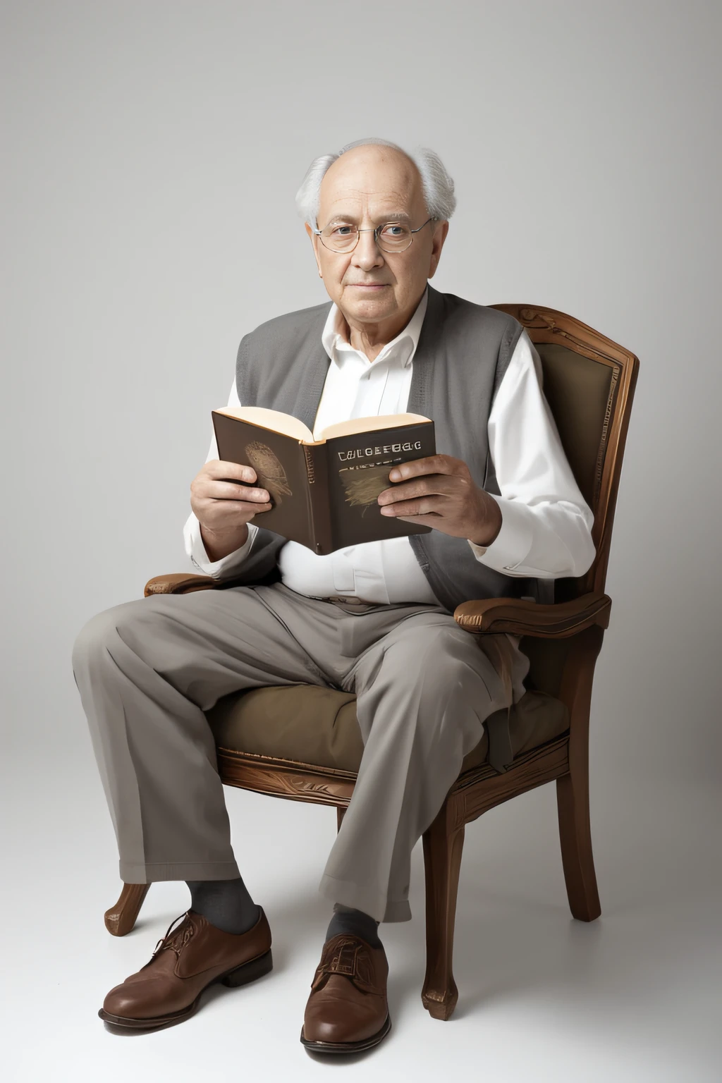 homem arafed sentado em uma cadeira lendo um livro, retrato do livro, he is holding a large book, Ler um livro, um homem de 80 anos, Segurando um livro, fotografia editorial, ele tem cerca de 8 0 anos de idade, Neto de Benjamin, Directed by: Jakob Gauermann, Lendo novo livro, Directed by: Ejnar Nielsen, inspirado em Yousuf Karsh