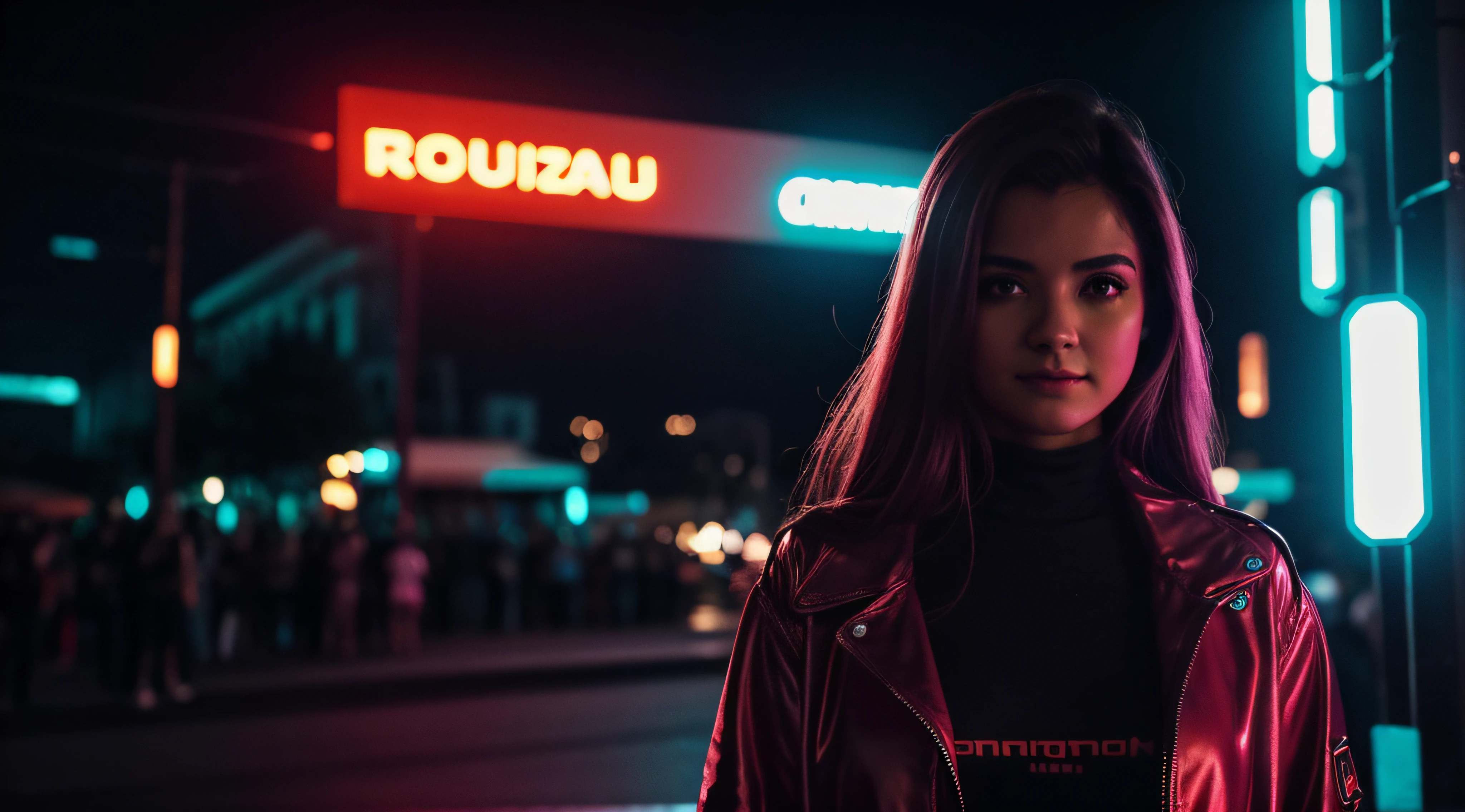 ((master part)), (((melhor qualidade))), ((ultra-detalhado)), (Amazing:1.1),garota linda, roupa futurista, na balada, festa, appearance of 18 years, neon, cyberpunk, Foto premiada, BLN-L24, exposure, Alto contraste, low saturation, high saturation 8k 3D, f 2.8 lentes, Cinematic lighting