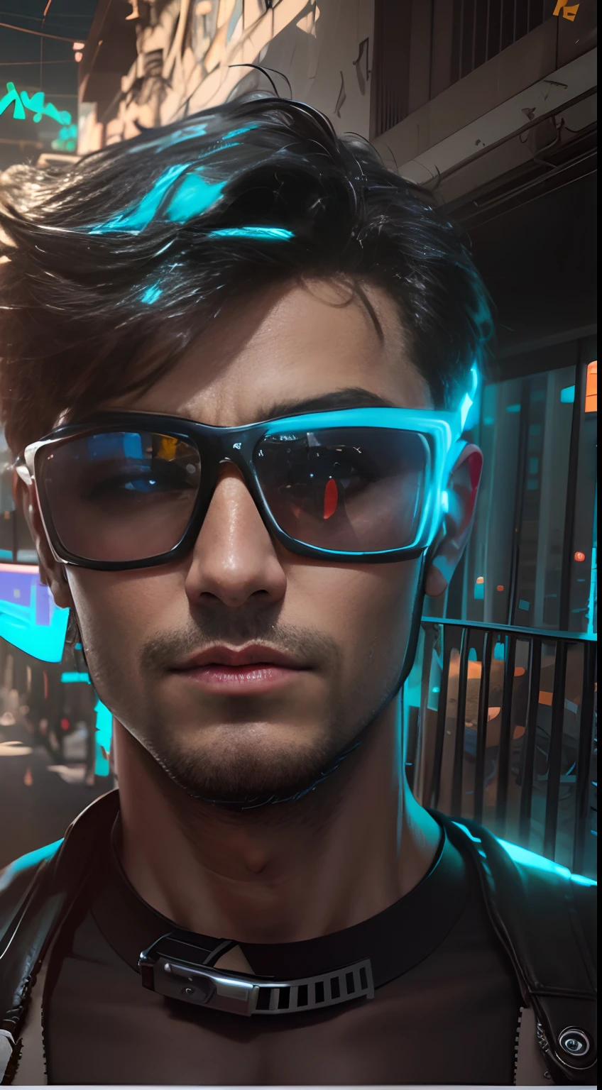 Change background Cyberpunk handsome boy face realistic face, 8K, Ultra photo realsisim