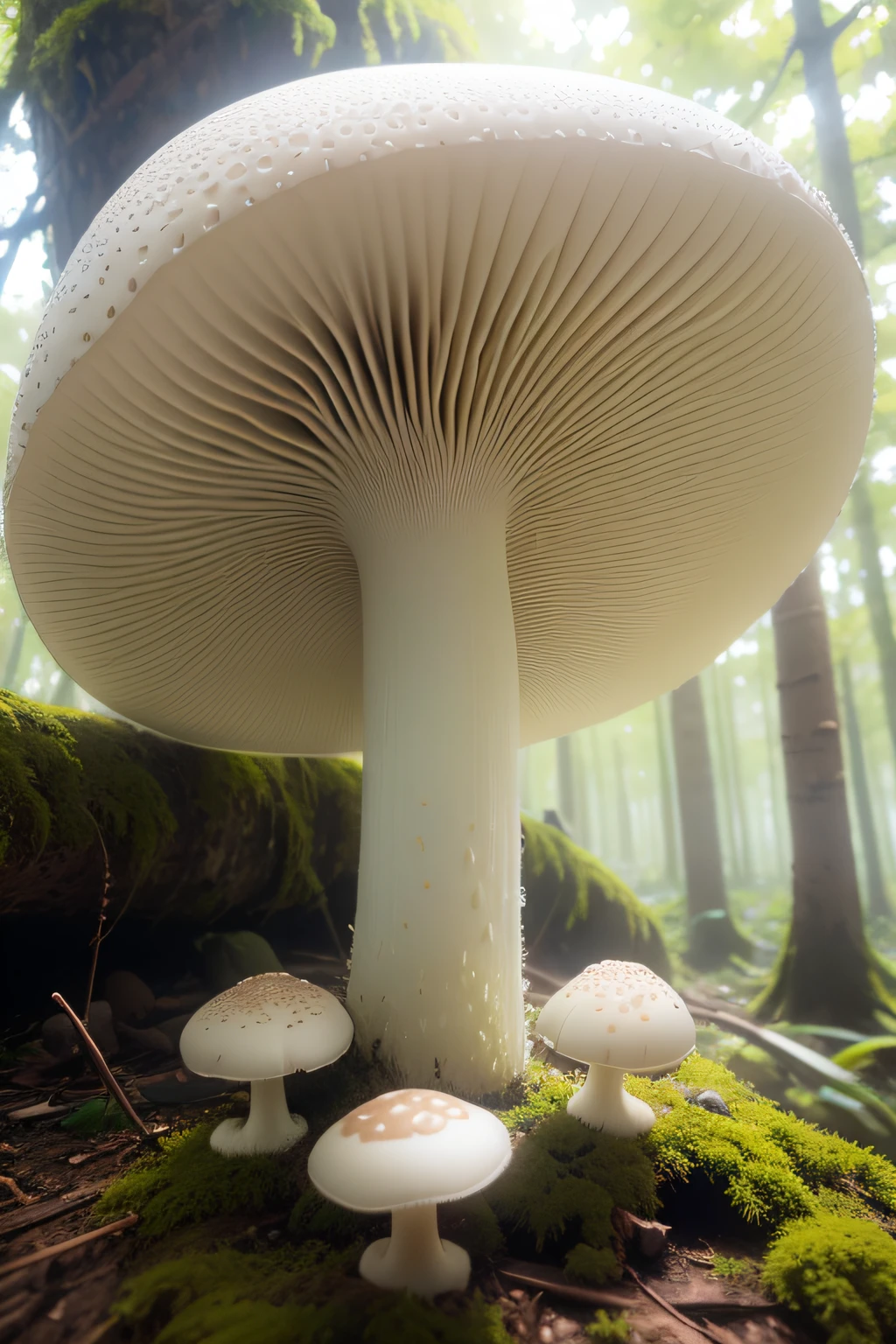 white mushroom, white, mushroom